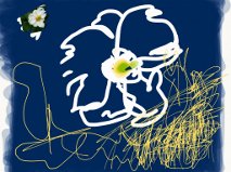 White flower, iPad-kunst