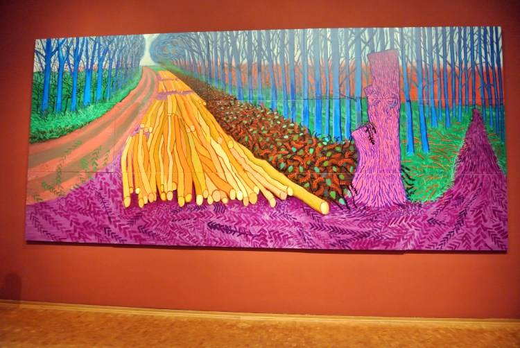 David Hockney 4 jan 2013 in Ludwigmuseum te Keulen