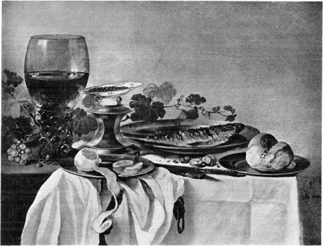Pieter Claesz 1647 Rijksmuseum. Bron internet.
