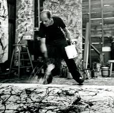Jackson Pollock aan het werk