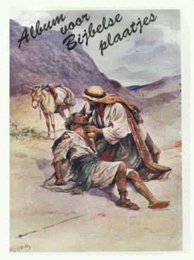 zondagsschoolplaatje in artikel over christelijke kunst door Rita Koolstra